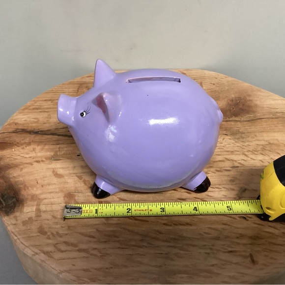🟣 Purple Piggy Bank in Like New Condition - Cute & Colorful - Picture 12 of 15